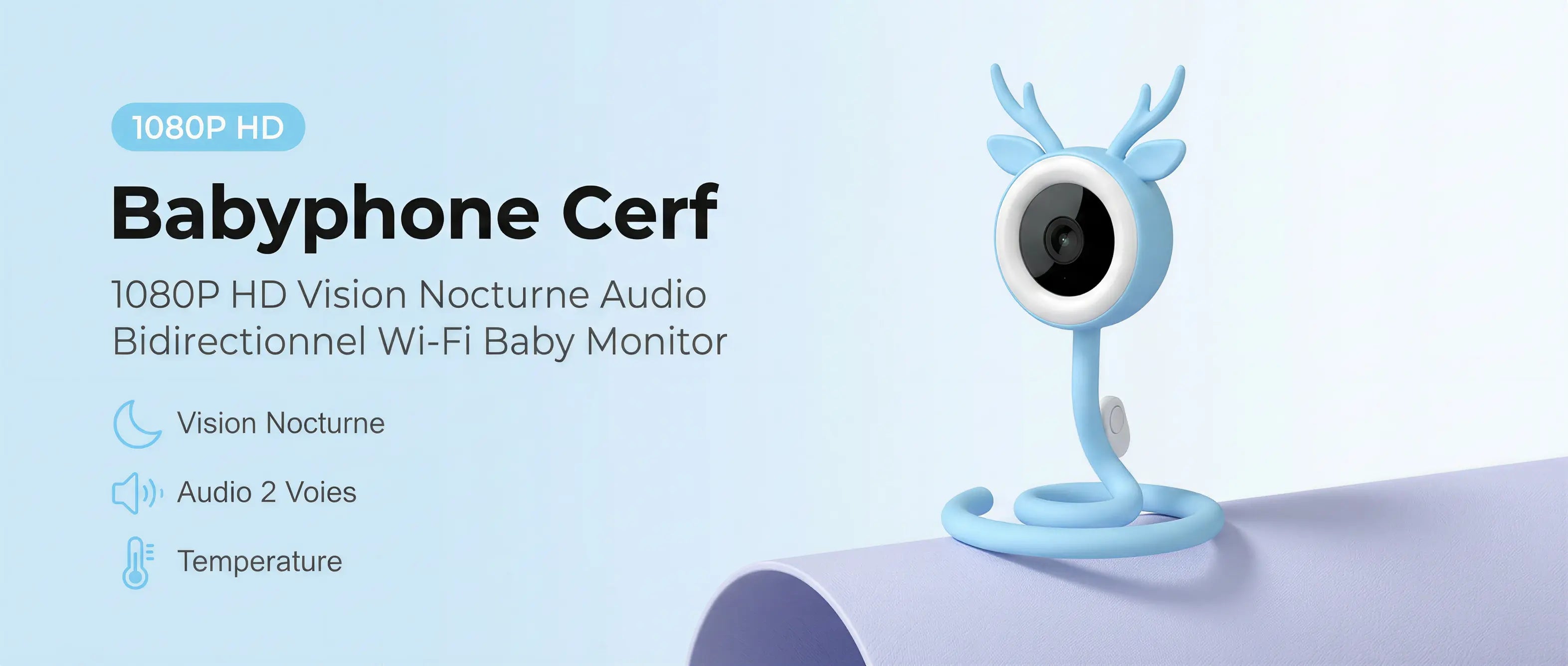 Babyphone Cerf 1080P HD