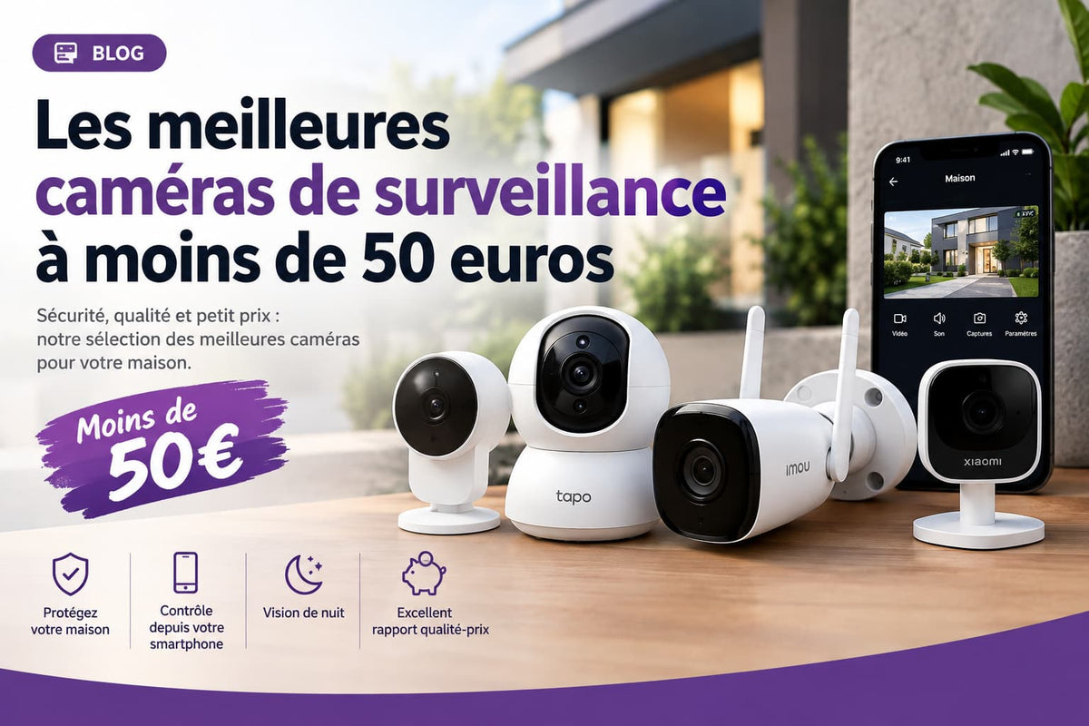 Les meilleures cameras de surveillance a moins de 50 euros