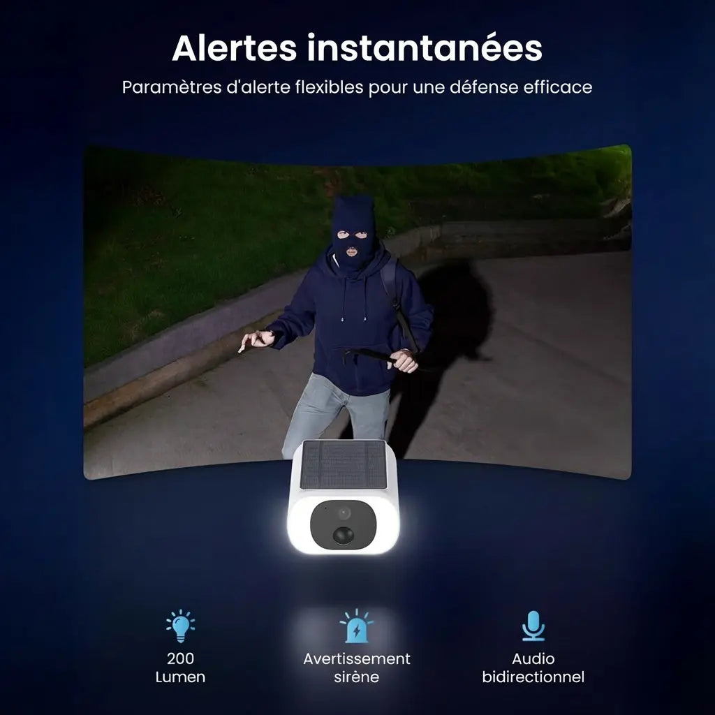 Caméra Solaire Extérieure ieGeek 2K – Batterie