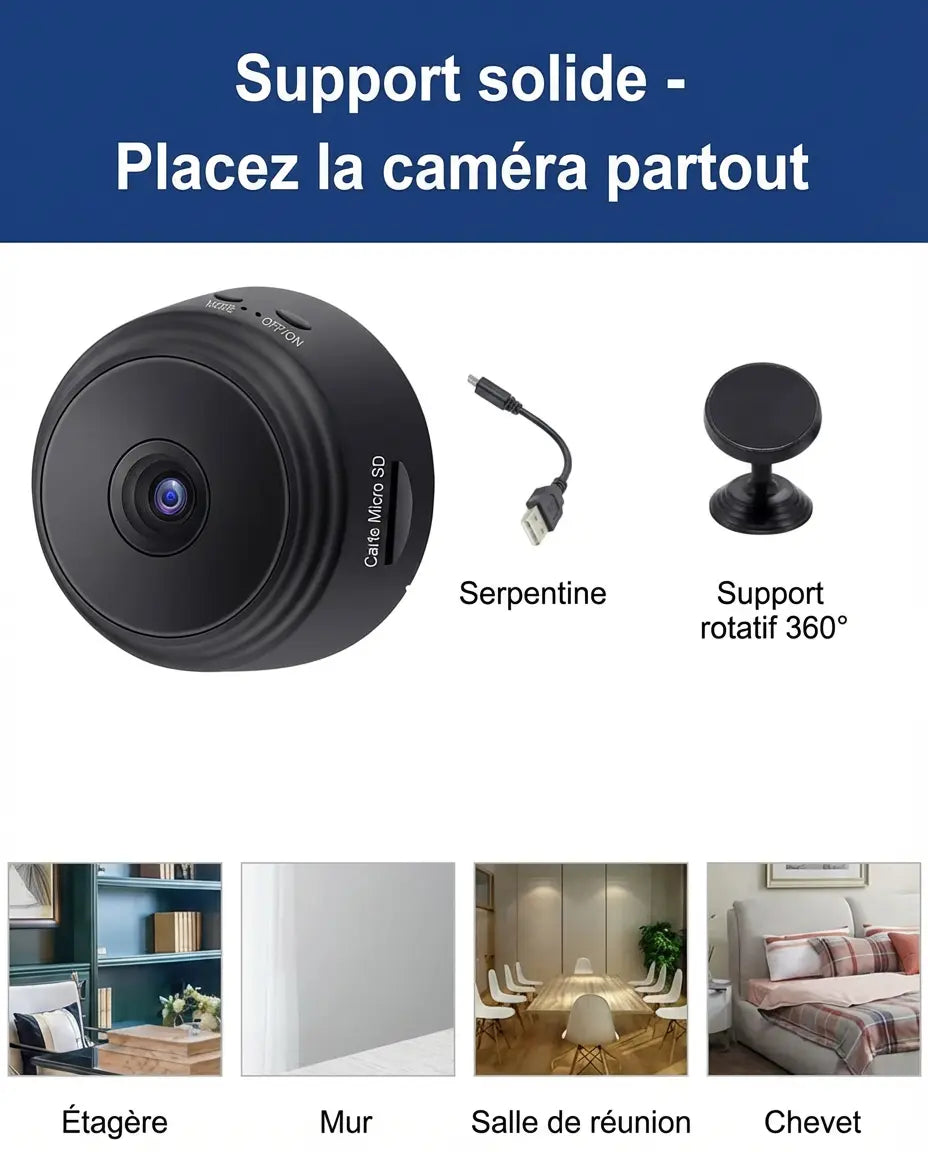 Mini caméra  avec détection de mouvement