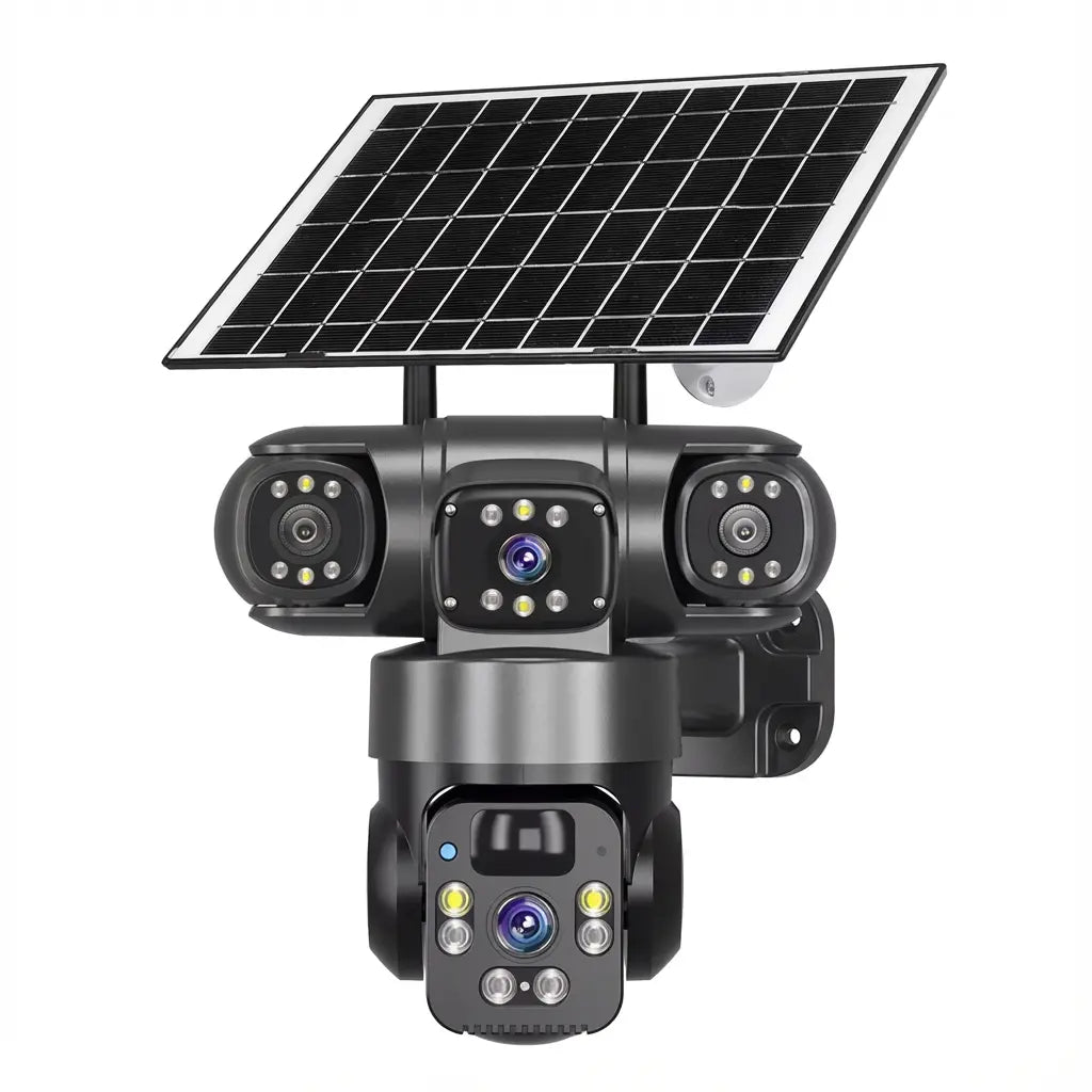 Caméra de surveillance extérieure solaire 4G avec alarme