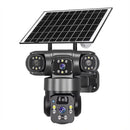 Cam�ra de surveillance ext�rieure solaire 4G avec alarme - vue principale