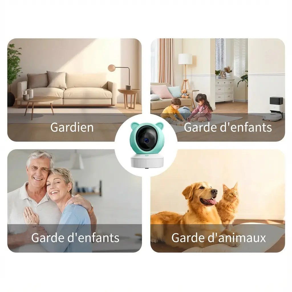 Babyphone connecté WiFi 2.4G – Surveillance à distance