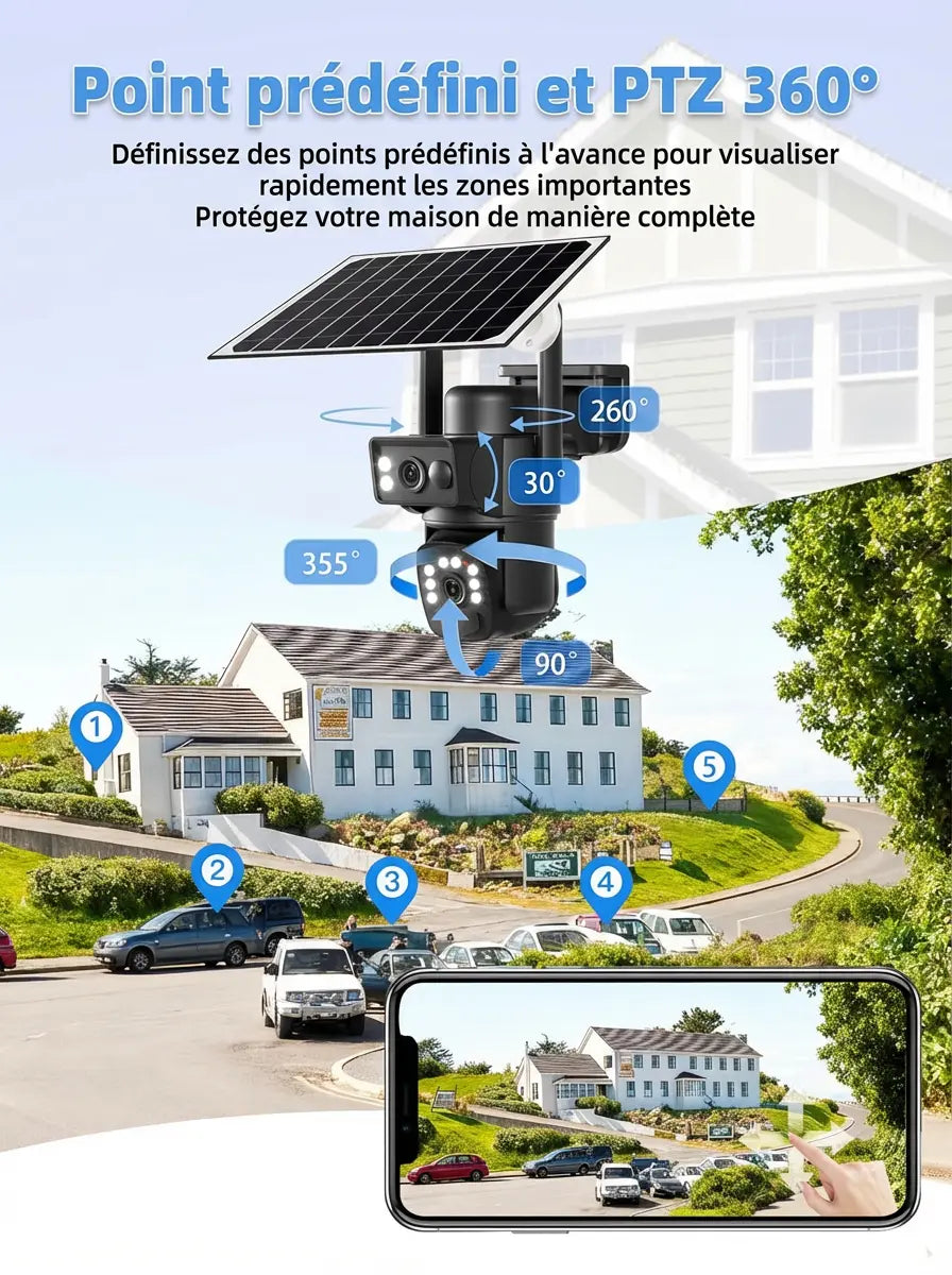 Caméra de surveillance WiFi extérieure