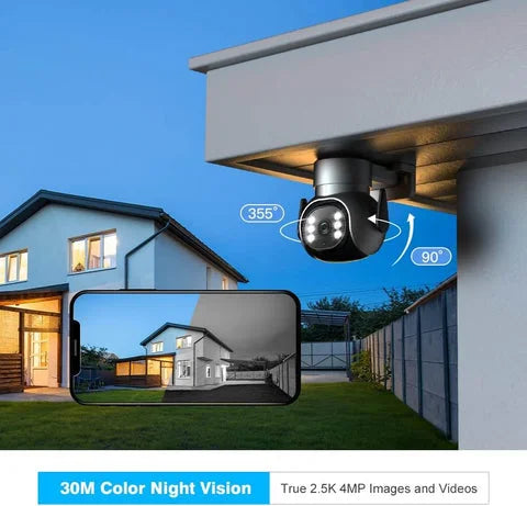 Caméra Connectée au Téléphone 2,4/5GHz avec Suivi Auto - vue arrière