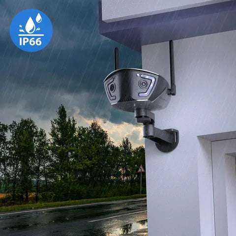 Ctronics 5MP Camera Surveillance WiFi Exterieure, 2,4Ghz/5Ghz WiFi PTZ Camera IP 2560X1920P Couleur Vision Nocturne, Détection Humaine Auto Suivi