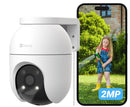 Caméra de surveillance EZVIZ C8c 2MP, Wi-Fi, pour l'extérieur, 360 degrés, avec zoom automatique, détection de forme humaine, vision nocturne 