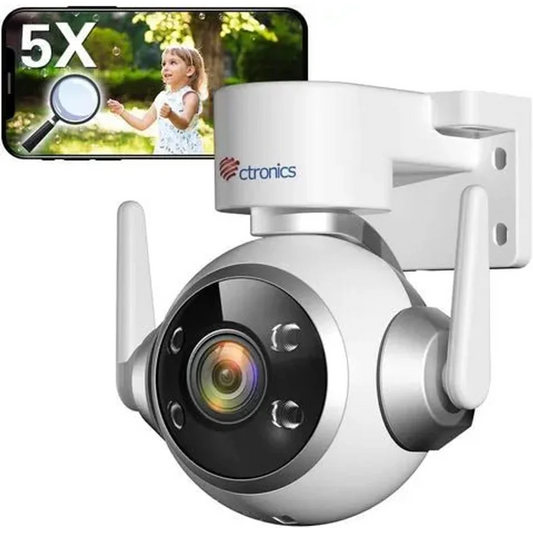 Caméra Connectée au Téléphone 5MP Extérieure – Zoom 5X
