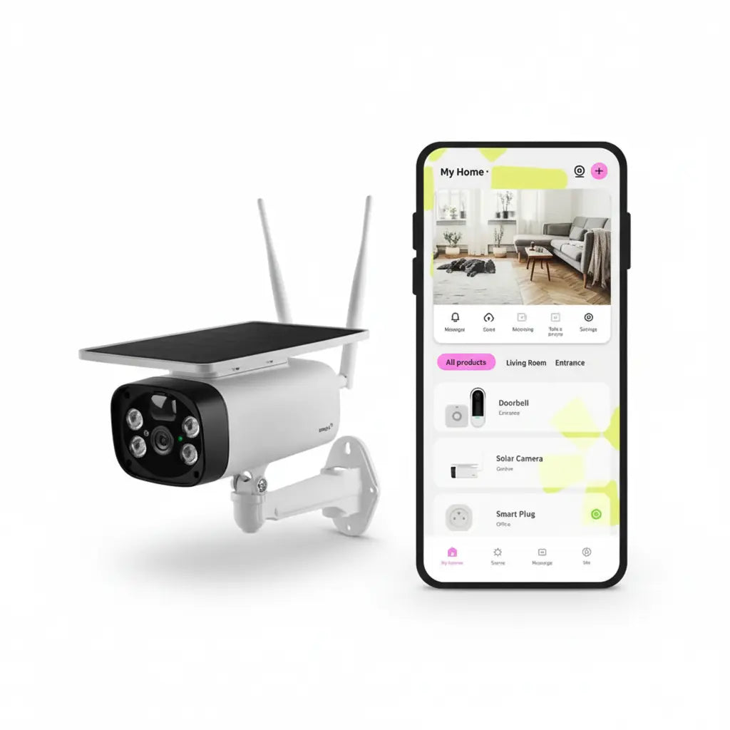 Caméra Solaire de Sécurité Omajin