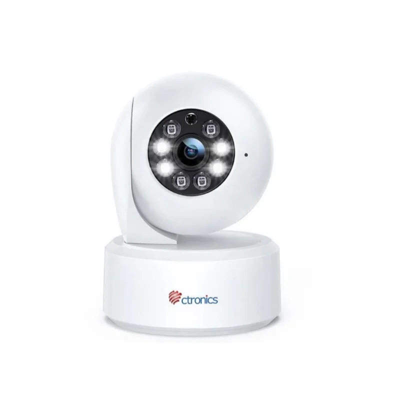 Ctronics 4K 8MP Caméra Surveillance Intérieure Wi-Fi 2,4/5GHz