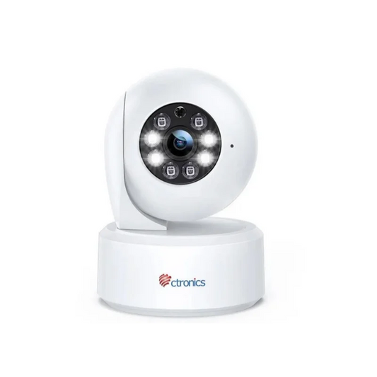 Ctronics 4K 8MP Caméra Surveillance Intérieure Wi-Fi 2,4/5GHz