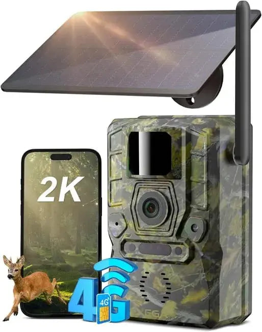 Caméra de Chasse Solaire HD 2K Surveillance