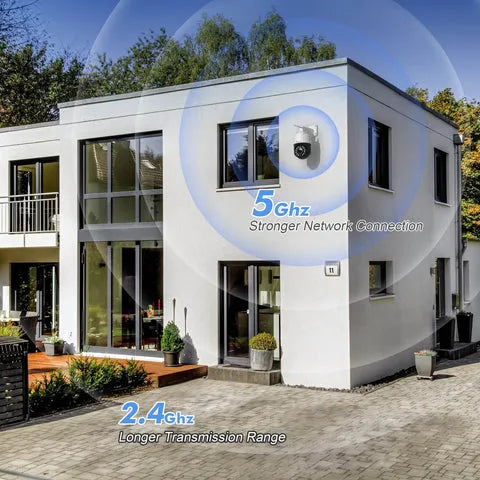 Caméra de Surveillance WiFi 8MP Extérieure – Zoom Optique 16X, Auto Balayage & Suivi Intelligent – Connectée au Smartphone