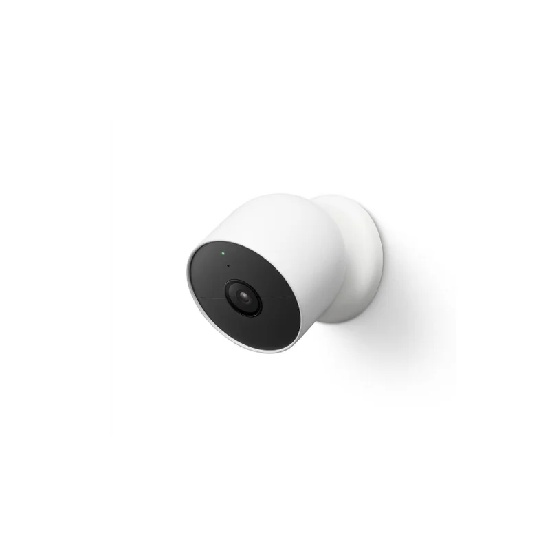 Caméra de surveillance sans fil Bluetooth Google Nest Cam intérieure-extérieure Blanc neige