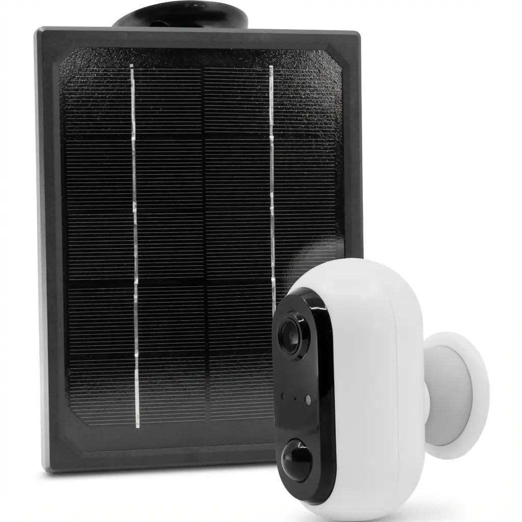 Caméra extérieure solaire AVEC Batterie Intégrée