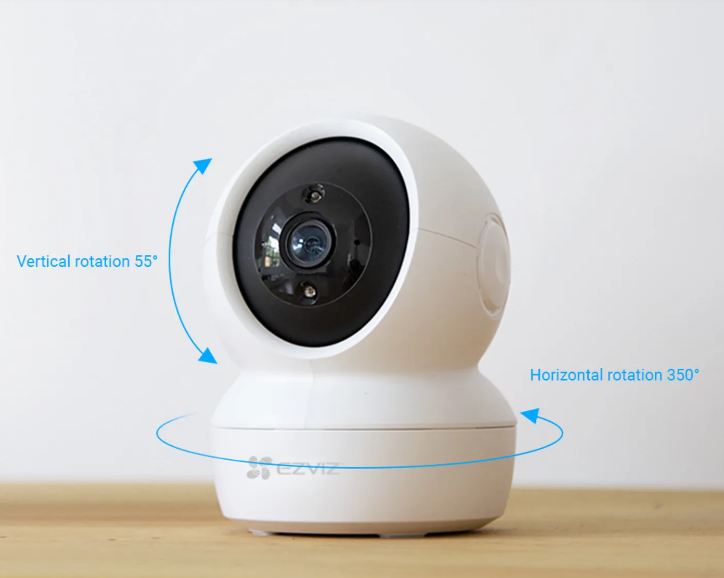 Caméra de sécurité intérieure Ezviz H6C Pro 2K avec vision à 360° blanc