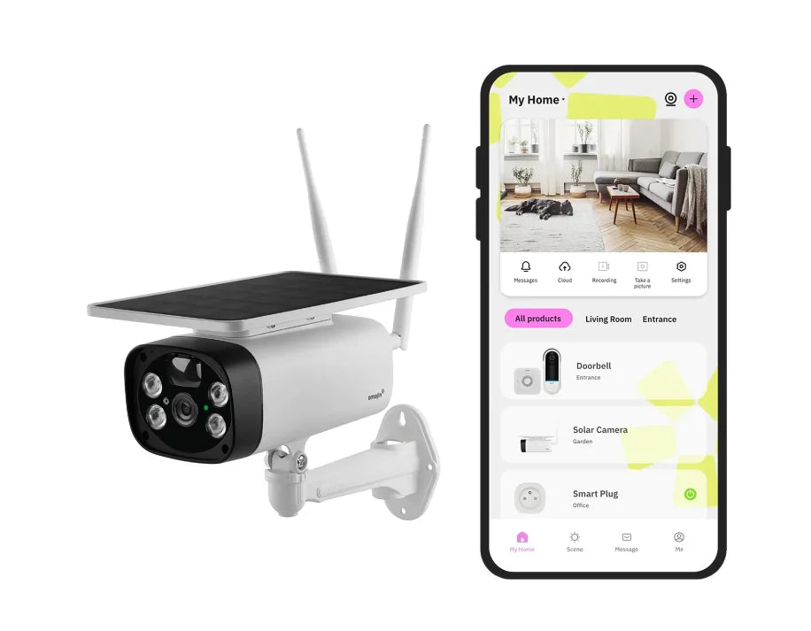 Omajin Caméra de Sécurité à Énergie Solaire