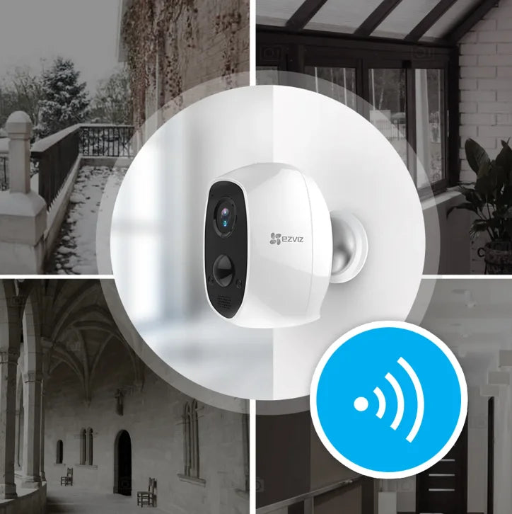 Ezviz caméra de surveillance intérieur et extérieur C3A duo pack avec sirène intégrée