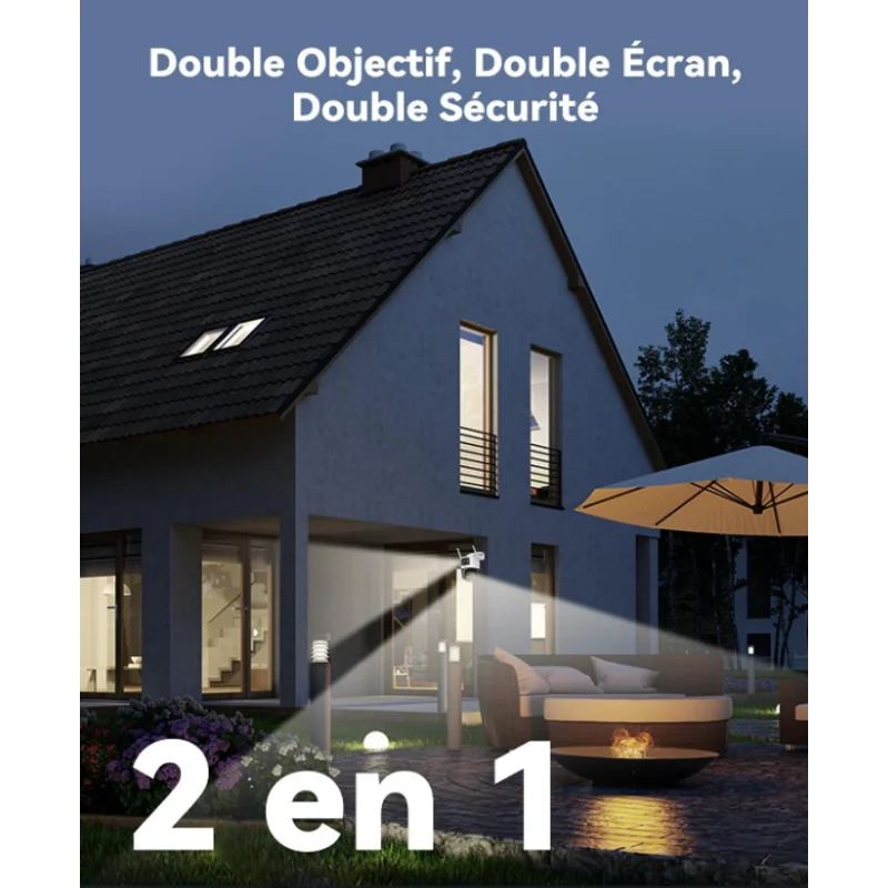 Caméra Connectée au Téléphone Imou avec Double Objectif 360°