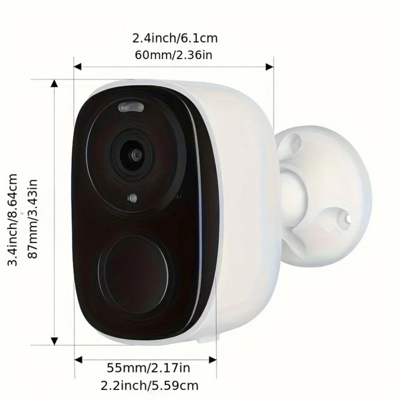 Caméra de sécurité extérieure sans fil longue portée