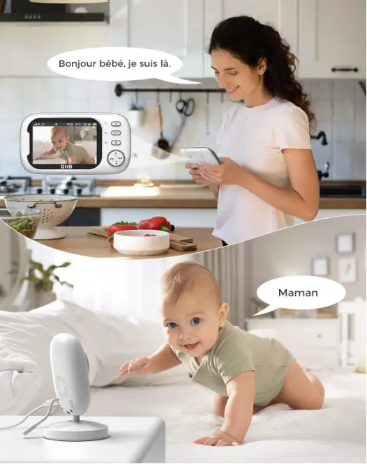 Caméra Bébé ABM100 – Moniteur Wi-Fi Intérieur