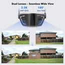 Ctronics 5MP Camera Surveillance WiFi Exterieure, 2,4Ghz/5Ghz WiFi PTZ Camera IP 2560X1920P Couleur Vision Nocturne, Détection Humaine Auto Suivi