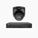 EL200 - Kit de surveillance filaire 1080p à 8 canaux avec 1 caméras, DVR intelligent avec détection humaine