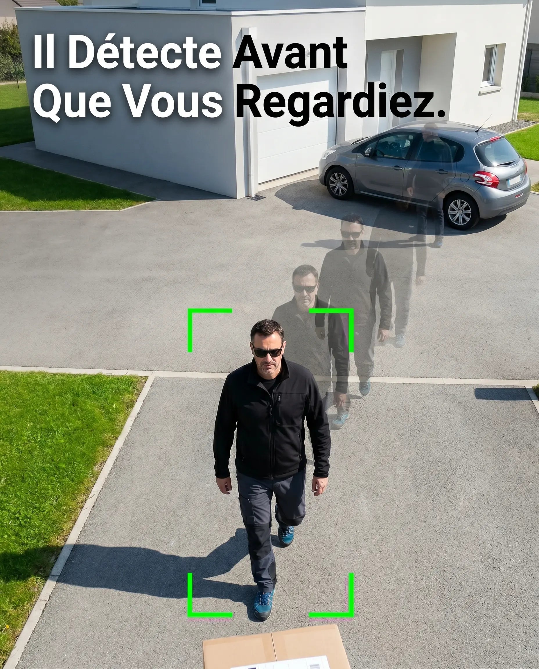Caméra de surveillance extérieure WIFI sans fil - en situation