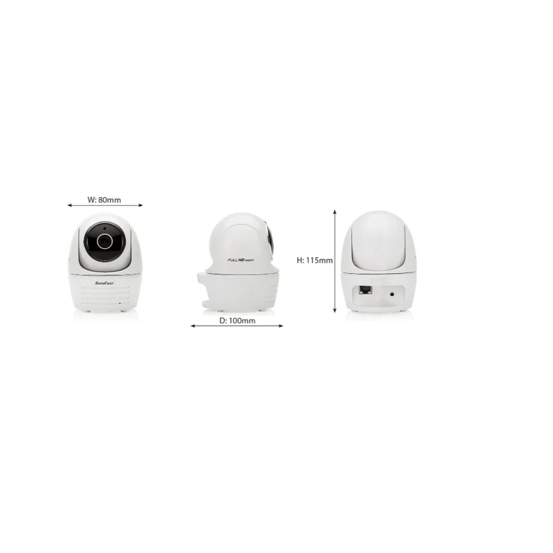 Caméra Intérieure WiFi Rotative 360° – 2,4 GHz
