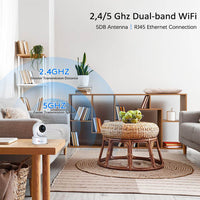 Caméra Connectée au Téléphone 4MP Intérieure – Détection & Suivi