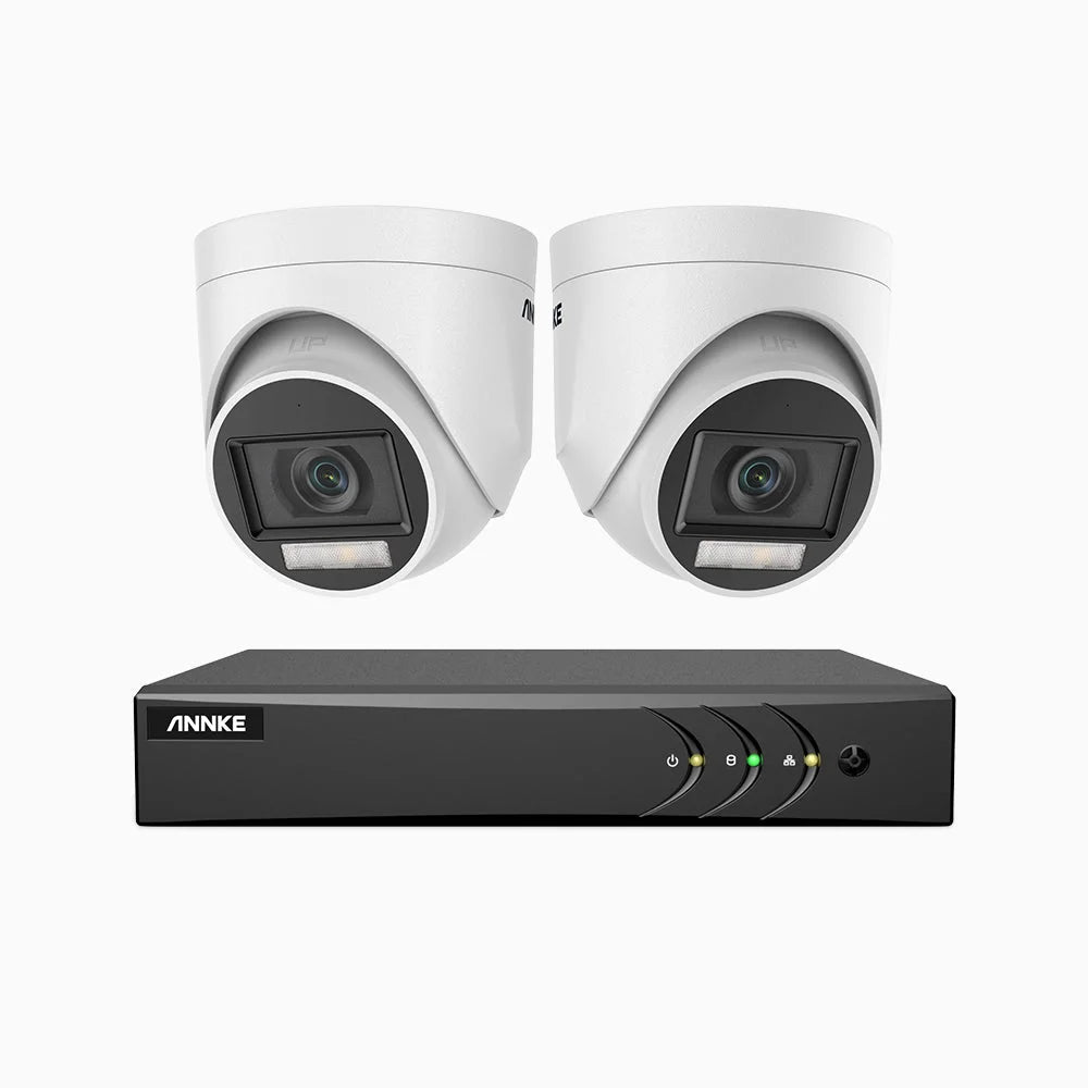 ADLK200 - Kit de surveillance filaire 1080p à 8 canaux avec 2 caméras, Vision Nocturne