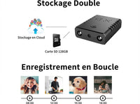 Mini caméra cachée WiFi intérieure