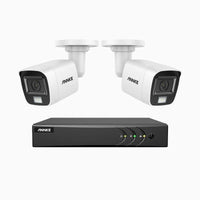 Caméra Filaire ADLK200 – Kit 8 Canaux 1080p avec 2 Caméras