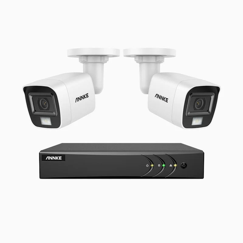 Caméra Filaire ADLK200 – Kit 8 Canaux 1080p avec 2 Caméras