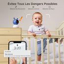 Caméra Bébé BOIFUN 1080p – Babyphone 5 PTZ 360° - vue arrière