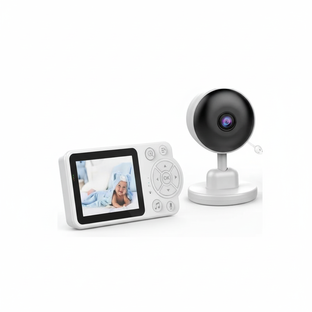 Caméra Babyphone Zoom 4× Température Sans WiFi