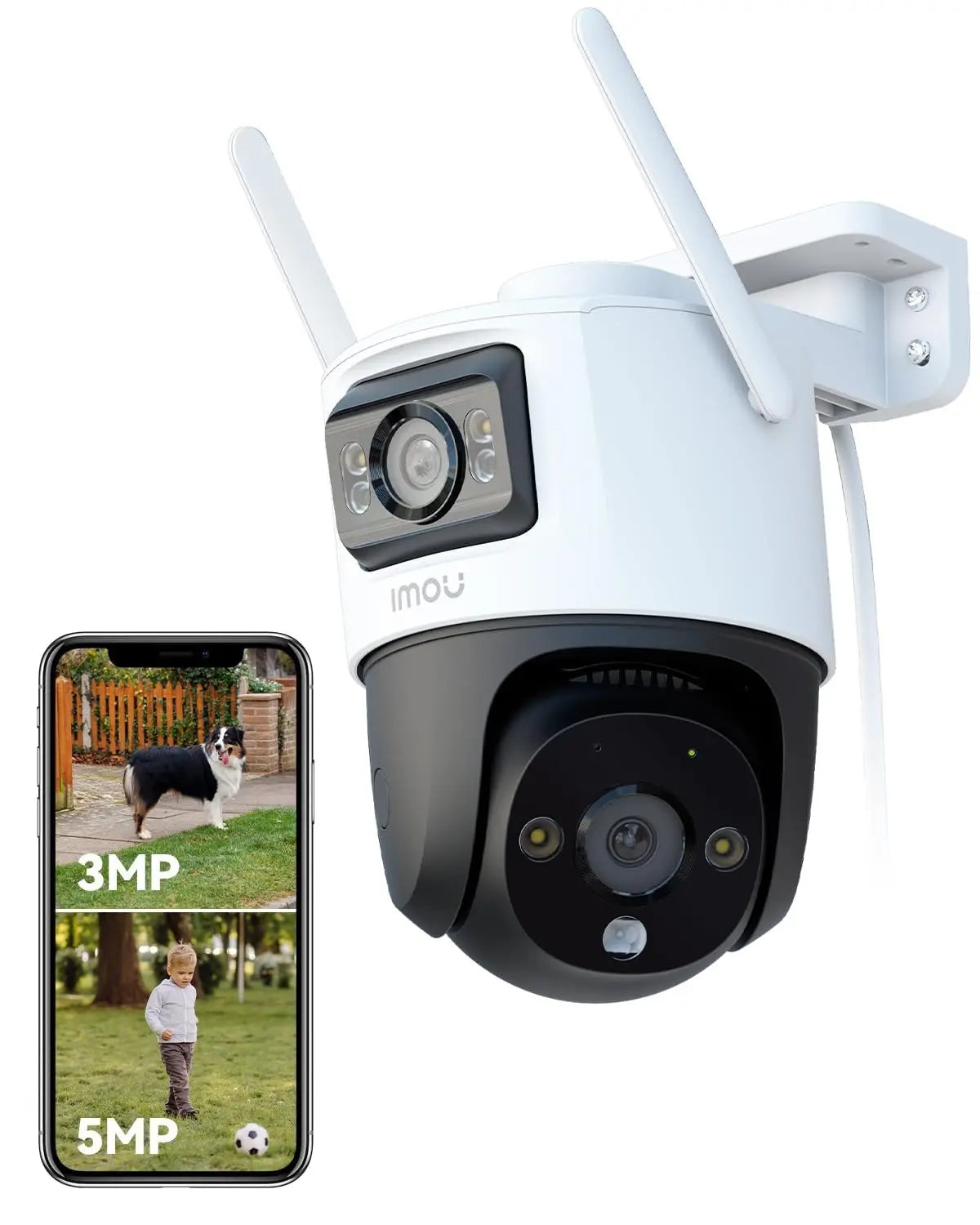 Caméra Connectée au Téléphone Imou avec Double Objectif 360°