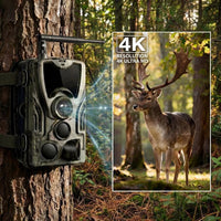 Caméra de chasse Berger vert camouflage - vue de profil