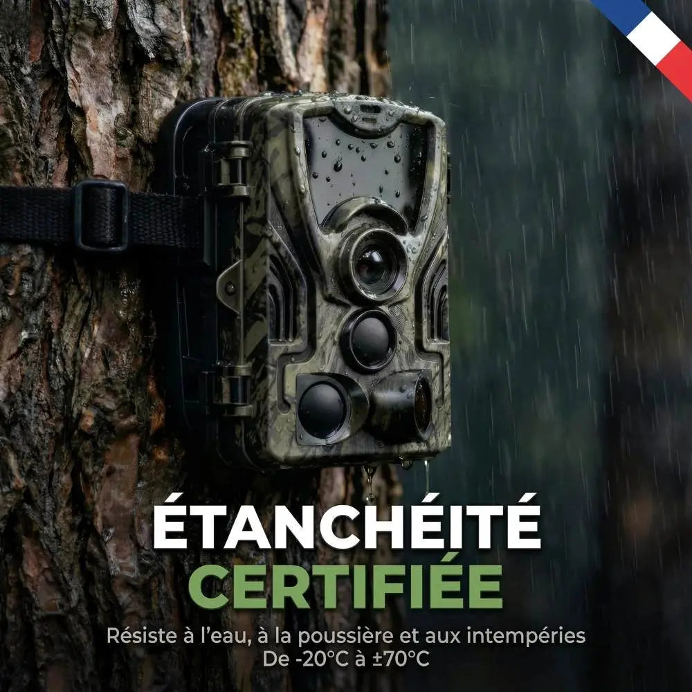 Caméra de chasse enregistrement sonore - dimensions et design