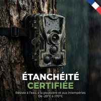 Caméra de chasse enregistrement sonore - dimensions et design