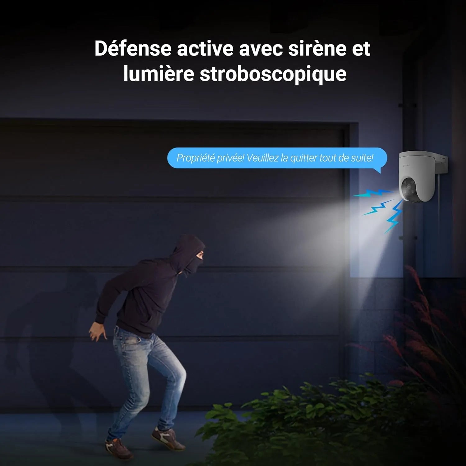 Caméra Connectée au Téléphone EZVIZ C8c 2MP - accessoires inclus