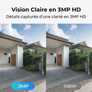 Caméra Solaire Connectée Ezviz HB90 – Double Objectif Blanc - vue arrière