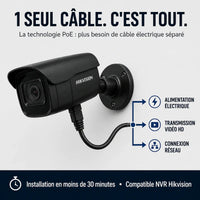 Caméra Extérieure 4MP Hikvision – IR PoE - en situation