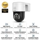 Caméra Extérieure 4MP Hikvision – PTZ ColorVu - vue arrière