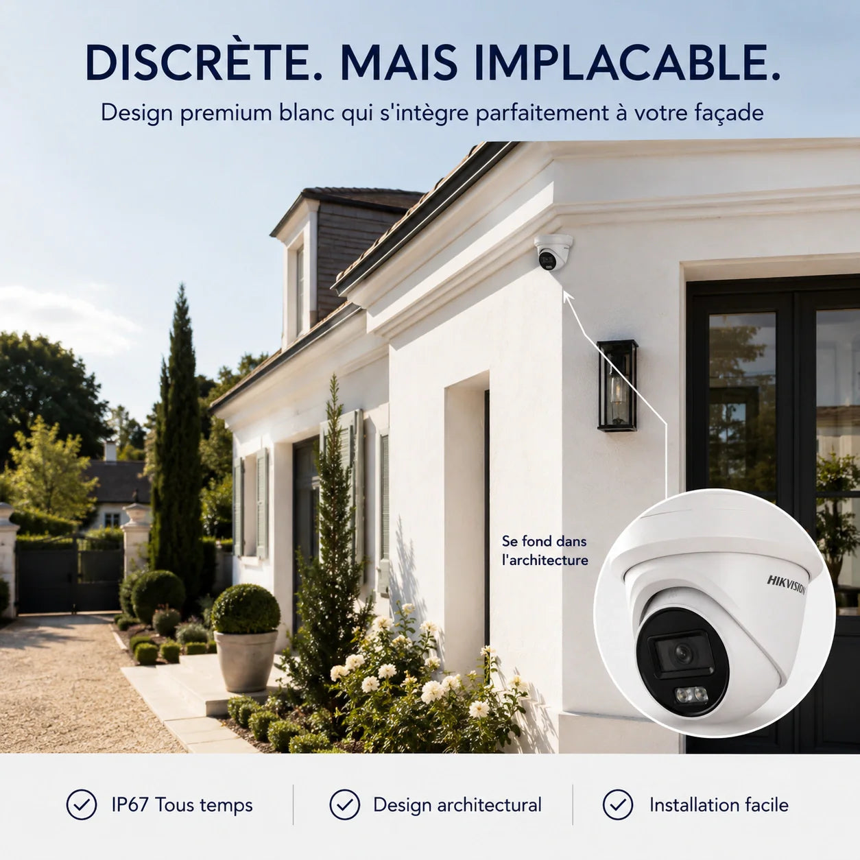 Caméra extérieure intelligente hikvision - vue détaillée