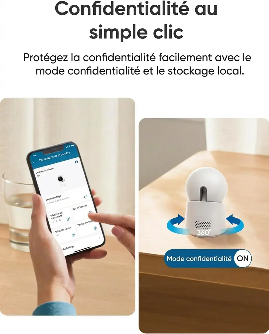 Caméra IP WiFi - vue détaillée