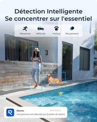 Caméra Solaire 4K WiFi Sans Fil – Reolink + Panneau Solaire - vue arrière