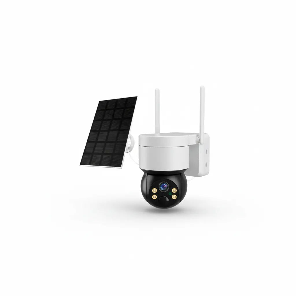 Caméra Solaire WiFi 2MP – Vision Nocturne & Détection PIR