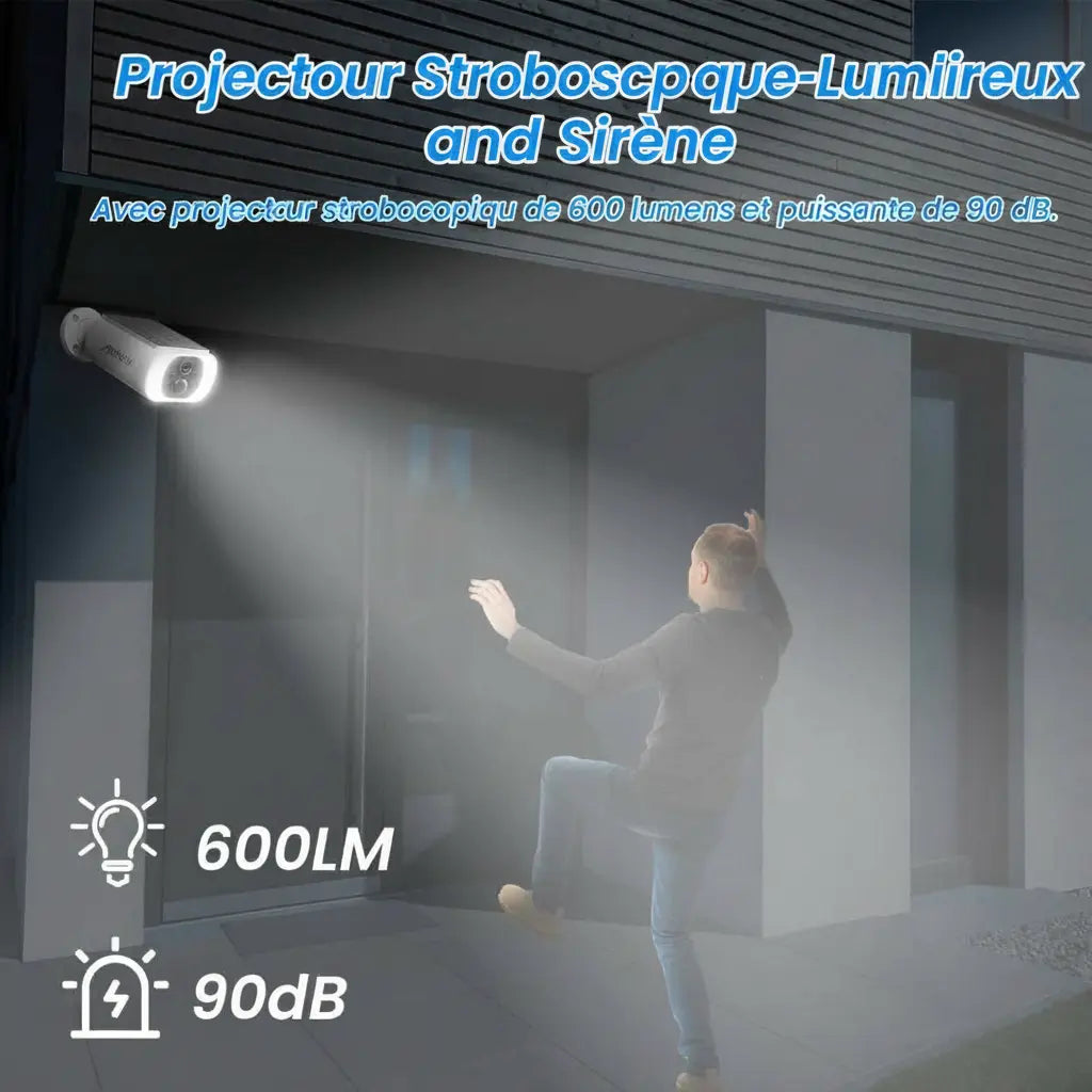 Caméra Solaire WiFi – Sécurité Extérieure Autonome - vue arrière