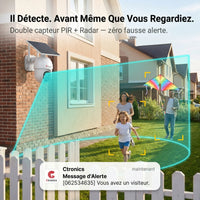 Caméra Solaire WiFi Extérieure - en situation